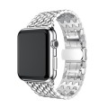 Regulowana stalowa bransoleta z motylkowym zapięciem do Apple Watch 38mm - kolor srebrny