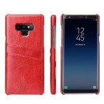 Etui typu plecki FIERRE SHANN z kieszonkami na karty do Galaxy Note 9 - czerwone