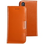 Skórzane Eleganckie Etui KLD skóra do iPhone X brązowe