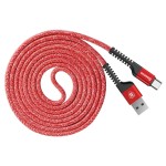 Kabel BASEUS 1.5m Typ-C USB ładowanie, przesył danych  - czerwony