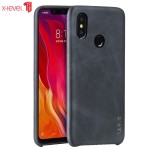 X-LEVEL Skórzane Matowe Etui Plecki do Xiaomi Mi 8 Mi8 czarne