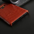 Eleganckie etui skóra krokodyla Samsung Galaxy Note 9 - kolor brązowy