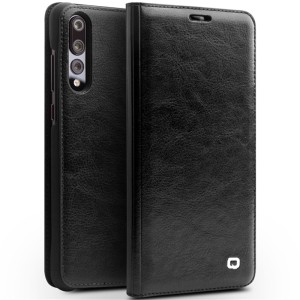 QIALINO Klasyczne Etui Pokrowiec Huawei P20 Pro czarny