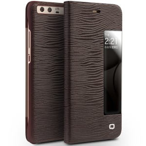 Etui Smart Cover QIALINO Huawei P10 Plus brązowe