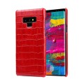 Eleganckie skórzane etui typu plecki Galaxy Note 9 - czerwone