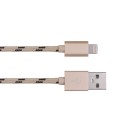 MOMAX Elite Lightning MFi kabel USB 8pin do iPhone iPad iPod - kolor szampański