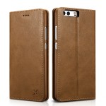 Skórzane Etui Pokrowiec XOOMZ Huawei P10 Plus brązowy