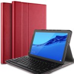 Etui Klawiatura do Huawei Mediapad T5 10 czerwona