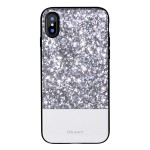 Eleganckie Etui Plecki DZGOGO do iPhone X srebrne