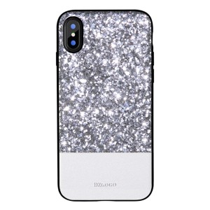Eleganckie Etui Plecki DZGOGO do iPhone X srebrne
