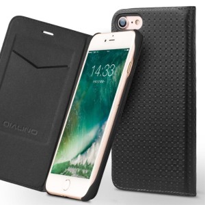 Etui Smart Cover QIALINO Grid Texture iPhone 7 czarne