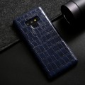 Eleganckie skórzane etui typu plecki Galaxy Note 9 - granatowe