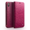 QIALINO Skórzane Etui Pokrowiec iPhone XS Max różowe