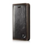 Magnetyczne Etui CASEME iPhone 5 5S SE brązowe