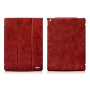 Skórzane Etui Pokrowiec ICARER iPad Pro 12.9 czerwony