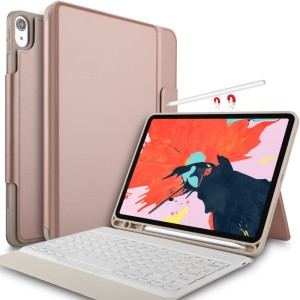 Etui Klawiatura Bezprzewodowa do iPad Pro 11 2018 zloty róż