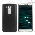 Skórzane Etui Plecki PIERRE CARDIN LG V10 czarne