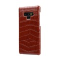 Eleganckie etui skóra krokodyla Samsung Galaxy Note 9 - kolor brązowy