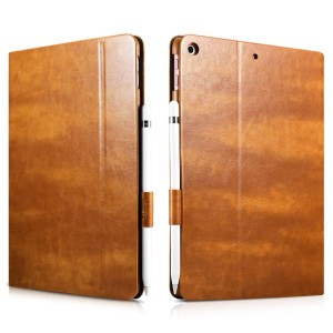 XOOMZ Knight Series Etui Pokrowiec iPad 9.7 2018/ 2017 brązowe jasne