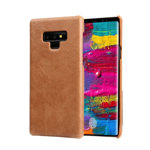 Skórzane etui ochronne typu plecki Galaxy Note 9 - brązowe
