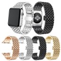 Regulowana stalowa bransoleta z motylkowym zapięciem do Apple Watch 38mm - kolor srebrny