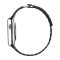 QIALINO Skórzany pasek loop do Apple Watch 42/44mm czarny