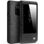 QIALINO Skórzane Etui Pokrowiec Samsung Galaxy S9+ czarny