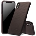 Etui QIALINO iPhone X brązowe
