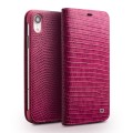 QIALINO Skórzane Etui Pokrowiec iPhone XR różowe