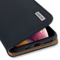Dux Ducis Skórzane Etui Pokrowiec do iPhone XS Max granatowy