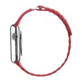 QIALINO Skórzany Pasek Loop do Apple Watch 38mm / 40mm czerwony