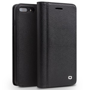 QIALINO Magnetyczne Skórzane Etui Portfel do iPhone 7 Plus/ iPhone 8 Plus