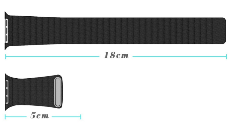 Pasek ze skóry naturalnej z zapięciem magnetycznym do Apple Watch 42mm